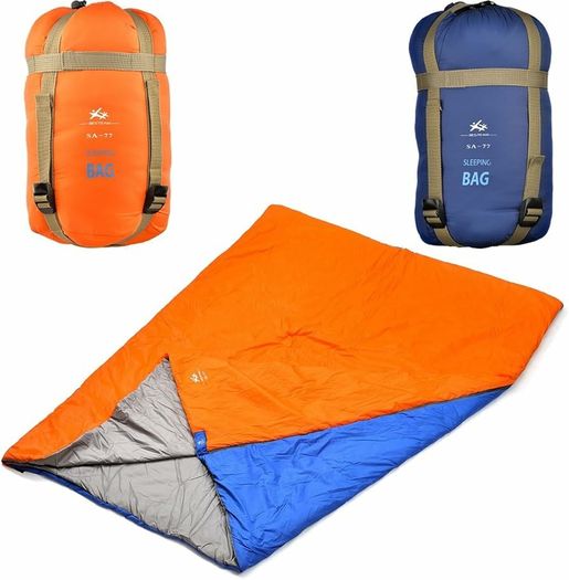 Ultra-light Warm Weather Rectangular Sleeping Bag, 75" L x 30" W, Lightweight Envelope sleeping bag for Outdoor Camping, Backpacking & Hiking - Fit for Kids, Teens and Adults