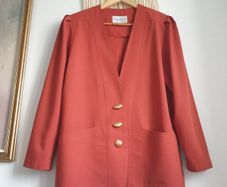 Vintage Blazer With Shoulder Pads Size Uk 16
