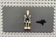 lego Star Wars sw1338 Battle Droid Pilot minifigure- Blue Torso with Tan Insignia and Chest Badge, Angled Arm and Straight Arm