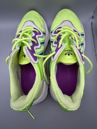 Adidas Ozweego Purple Neon Yellow Green EE5720 Shoes UK 7 EU 40 2\3 Running