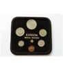 Canada coins set ( 6 coins ) official 1980 wood case BUNC Image 2