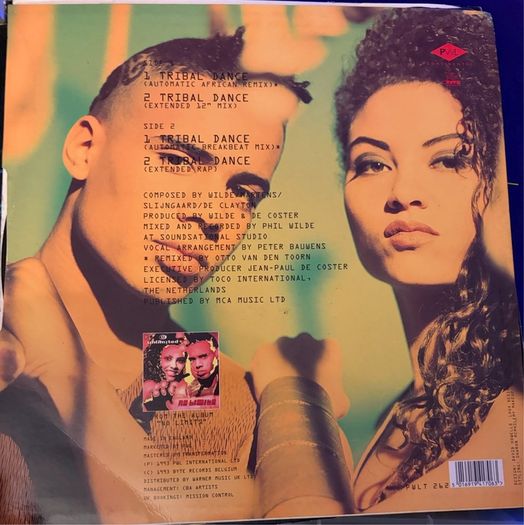 2 Unlimited Tribal Dance Original 1993 UK 12 inch PWLT 262