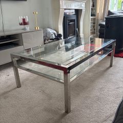 large glass coffee table