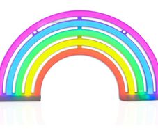 Rainbow LED Neon Light Sign Bedroom Wall Light Lamp Home Nursery Room (FREE POSTAGE)