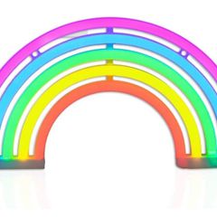 Rainbow LED Neon Light Sign Bedroom Wall Light Lamp Home Nursery Room (FREE POSTAGE)