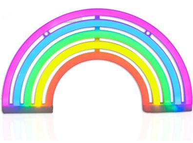 Rainbow LED Neon Light Sign Bedroom Wall Light Lamp Home Nursery Room (FREE POSTAGE)