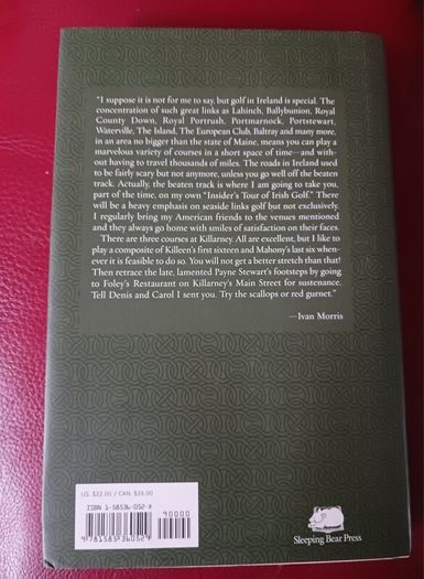 Only Golf Spoken Here/ Colourful Memoirs of a Passionate Irish Golfer/ Ivan Morris/ 1st edition/ Signed