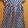 Warehouse blue and white polka dot top Image 2