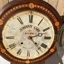 1800s Irish American drop case wall clock rare by Donegal maker Image 2