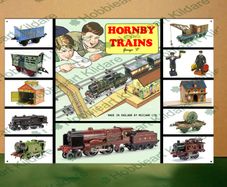 Hornby O Gauge memorabilia tin metal sign