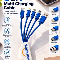 Multicable adapter for charging phones and other electronics