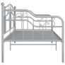 Sofa Bed Frame Grey Metal 90x200 cm Image 7