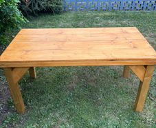 Rustic Handmade Garden Table