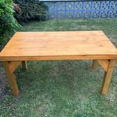 Rustic Handmade Garden Table