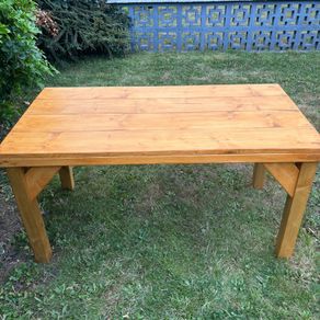 Rustic Handmade Garden Table