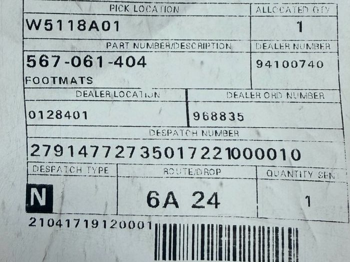 Set of Car Mats (genuine Skoda)