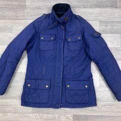 Barbour International Tourer Fleece Lined Quilted Jacket Womens 12