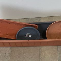 Plastic Planter and Trays