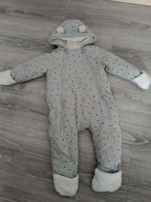 GAP Sherpa lined Pramsuit 6-12M