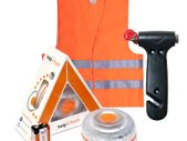 BRAND NEW standalone emergency light, v16 hazard presenter signal, approved, DGT regulations + Hammer + vest