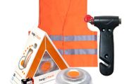 BRAND NEW standalone emergency light, v16 hazard presenter signal, approved, DGT regulations + Hammer + vest