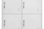 Locker Cabinet Light Grey 90x45x92.5 cm Steel