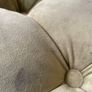 Velvet Buttoned Footstool Ottoman Image 3