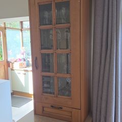 Glass kitchen cabinet