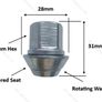 16 New Nuts + Washer- Ford Models (U16) Delivery Image 5