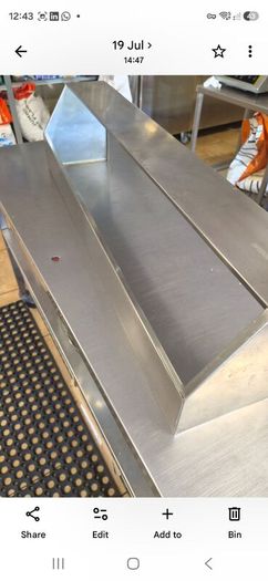 Gastronorm stainless steel pan rack