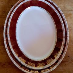 Antique meat platters