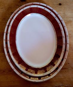 Antique meat platters