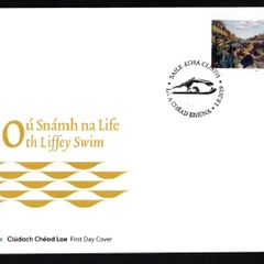 2019 Ireland The 100th Anniversary of the Liffey Swim Annual Race Commemorative Stamp An Post First Day Cover (FDC)