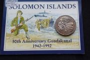 50th Anniversary of Guadalcanal 1992 Solomon Islands 1 Dollar