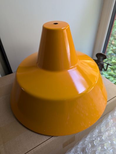 3 Mid. Century Original Louis Poulsen industrial metal lights 1960