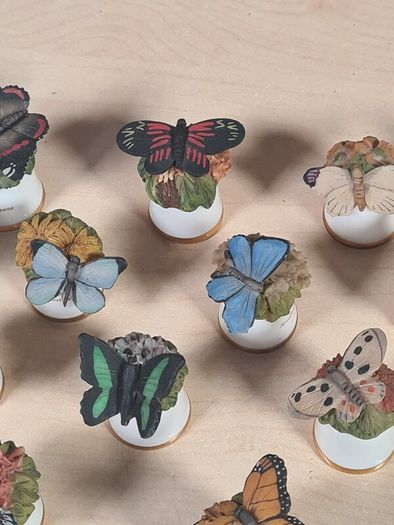 Scotland Direct Butterfly thimble set collection x 15 Sutherland England vintage