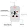 Universal Travel Adapter with Dual USB Charger Ports, Multi-Plug with Surge Protector Worldwide Image 2
