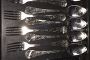 Set cutlery knife fork spoon and tea spoon