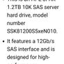1.2tb 10k sas hard drive new in static sealed bag Image 3