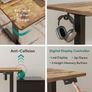Electric Standing Desk 100 X 60 cm Heigh Adjustable Standing desk, Ergonomic Home Office Desk for sit stand Table with Splice Board & Rustic Wood Grain Surface Image 8