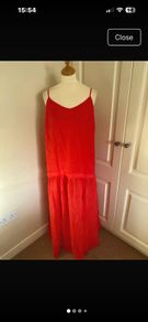 H&M lyocell coral sundress size 14
