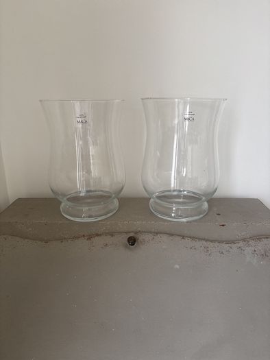 Pair of large glass vases