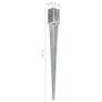 Ground Spikes 12 pcs Silver 8x8x91 cm Galvanised Steel Image 6