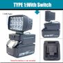 Work LED Light With USB Charger With Switch for Makita 18V Li-ion Battery Cordless Emergency Flood Lamp Handheld Flashlight Image 2