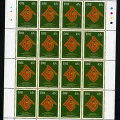 2004 Ireland 10th Anniversary of the UN International Year of the Family Commemorative Stamp Sheetlet Plate 1A1A1A1A Mint Never Hinged (MNH)