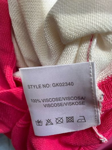 Blarney Ireland pink white light ladies top size 14
