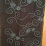 Large Embroidered Wrap Scarf.  Boho Summer Lovely Image 4