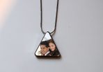 Personalised triangle Pendant with Chain