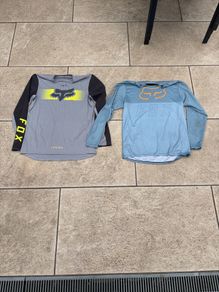 Two fox mountain biking jerseys