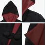 Magician Themed Hooded Cloak Adult Teens, Black Wizard Robe Image 3